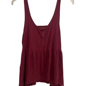 American Eagle Outfitters Women's Soft & Sexy Ribbed Peplum Tank